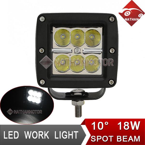 18w led work lights offroad 4x4 atv jeep car truck mine driving spot beam lamp