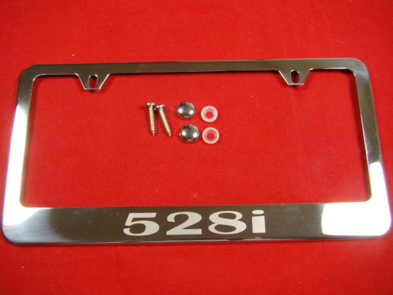 Bmw  528i  license plate frame stainless steel chrome