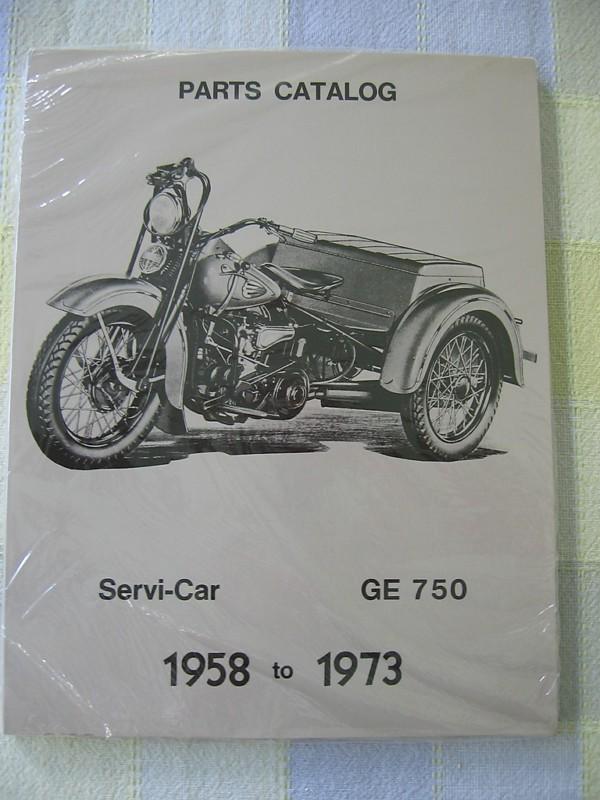 Harley servi-car parts book 1958-1973 wl wla g 45