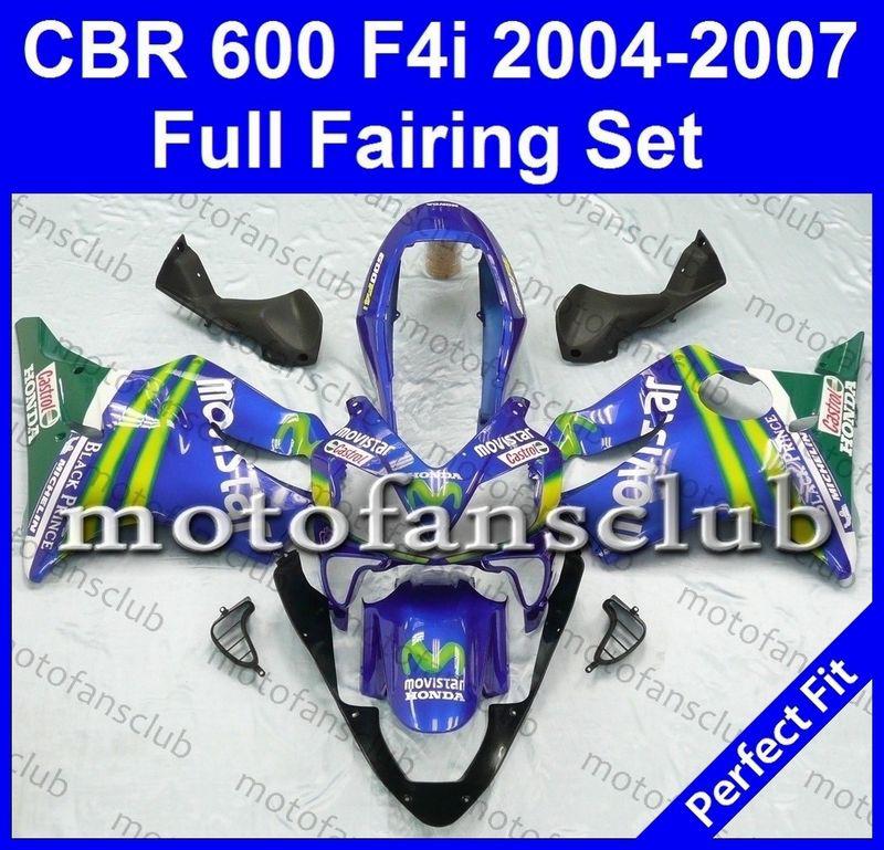 Fit honda cbr600 f4i 04 05 06 07 cbr 600f 2004 2005 2006 2007 fairing #01 c