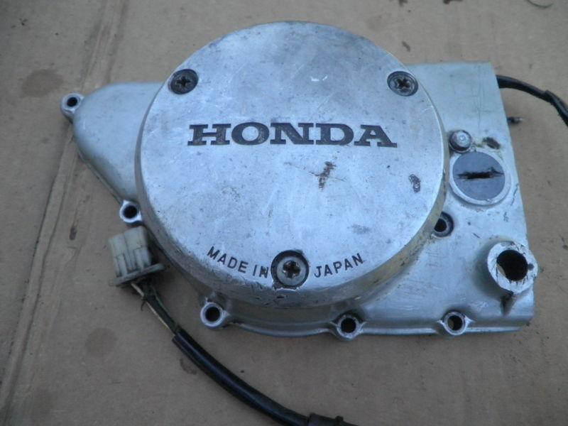 Honda sl175 1972   left side motor case cover w/ stator    cb175 cl175 cl350 