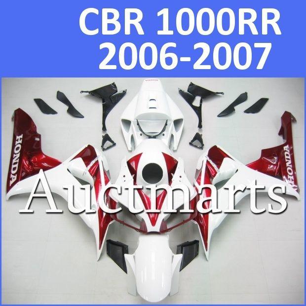 Fit honda 06 07 cbr1000rr cbr 1000 rr 2006 2007 fairing kit abs plastics d11 e43