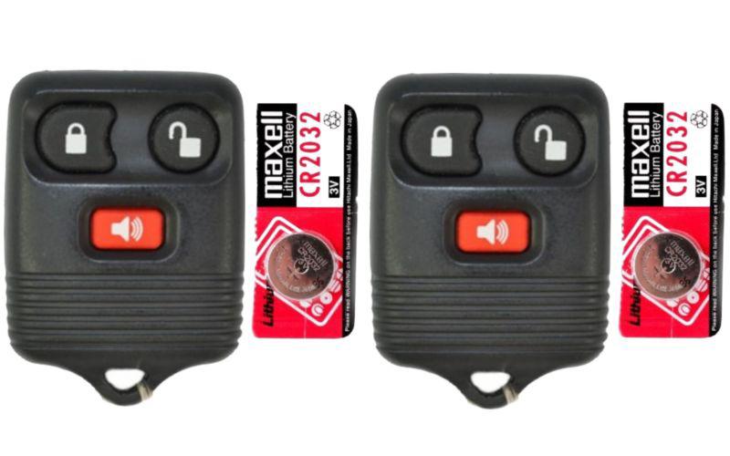 Brand new pair ford 3 but keyless entry key remote fob clicker + free batteries