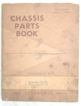 1933 -1950 oldsmobile chassis parts book manual original 