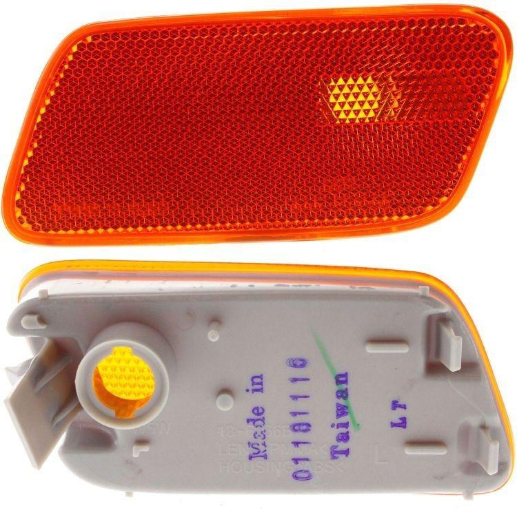 Side marker light lamp lens & housing driver's left side