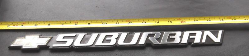 Suburban   emblem / nameplate / badge  oem