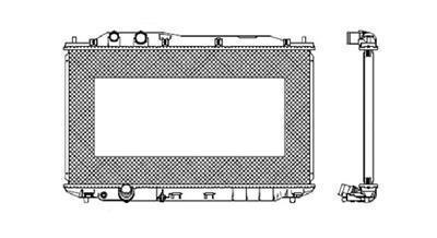 Sherman 92922 radiator fits honda civic coupe