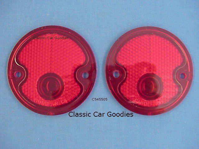 1954-1955 chevy truck 1st series tail light lenses (2)