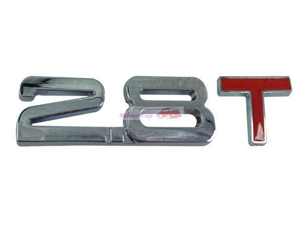 2.8t 2.8 t turbo metal rear trunk emblem badge decal sticker cadillac jeep saab