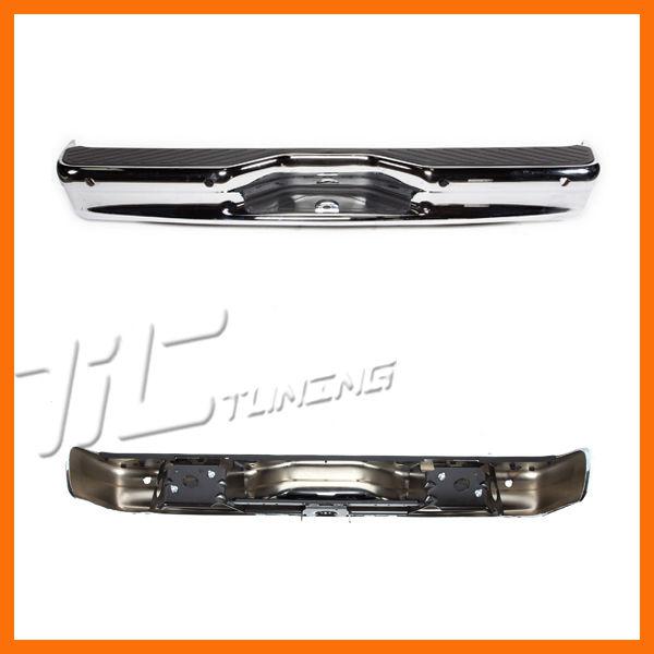 07-11 ford econoline rear pad step bumper chrome reinf e150 e250 sensor hole