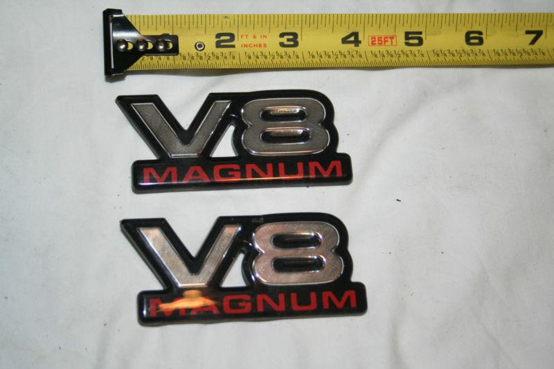 90s dodge v8 magnum emblems