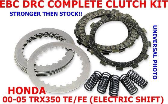 Ebc drc  complete clutch rebuild kit honda 00 - 05 trx350 te/fe (electric shift)