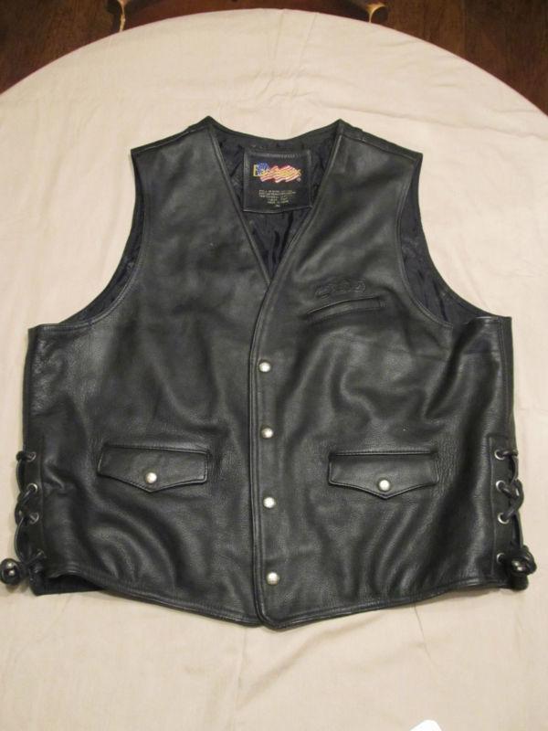 Mens easy rider leather vest xl