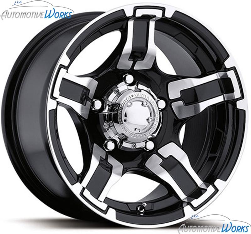 1 - 20x9 ultra 193 194 drifter 6x139.7 6x5.5 +18mm black machined wheel rim 20"