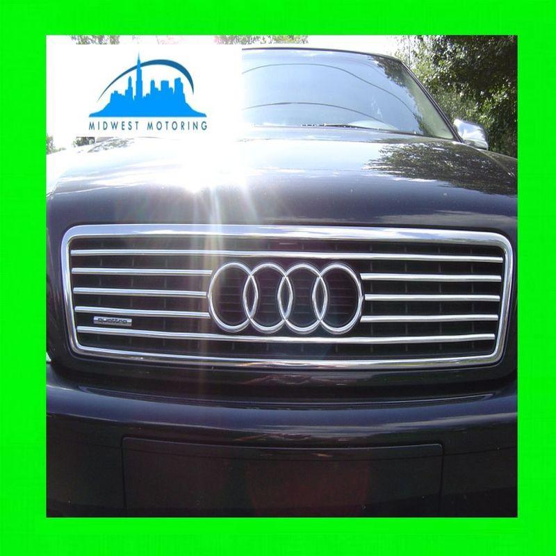 1997-2003 audi a8 chrome trim for upper grill grille w/5yr warranty d2