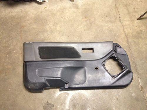 90-91 civic left hatchback black manual interior door panel trim dx si drivers