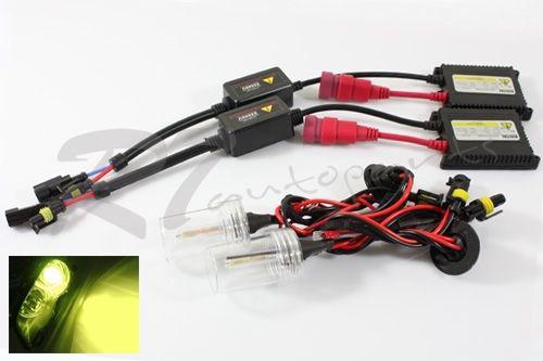 H7 jdm 3000k yellow ac slim ballasts xenon hid fog/driving lights conversion kit