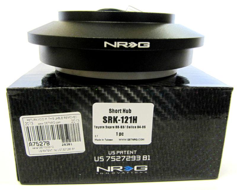 Nrg short steering hub srk-121h black, supra, lexus sc, and scion tc