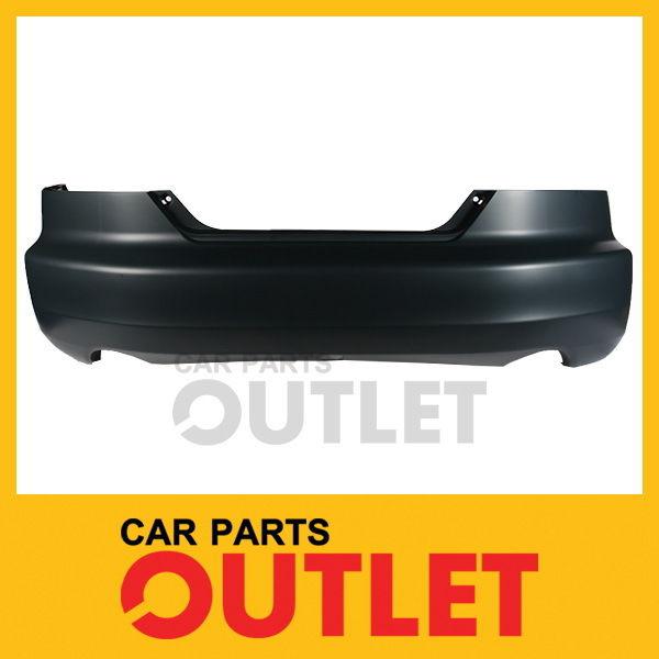 2003-2005 accord 2dr rear bumper primed black cover 2.4 4cyl se w/1-exhaust hole