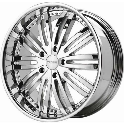 22x9.5 chrome verde madonna wheels 6x5.5 +20 toyota 4-runner sequoia