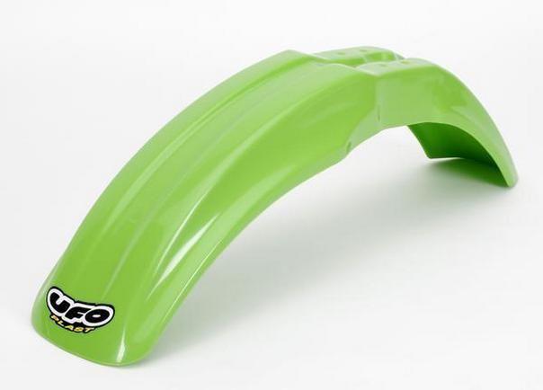 Ufo plastics front fender green for kawasaki kx 80 85 100 91-09