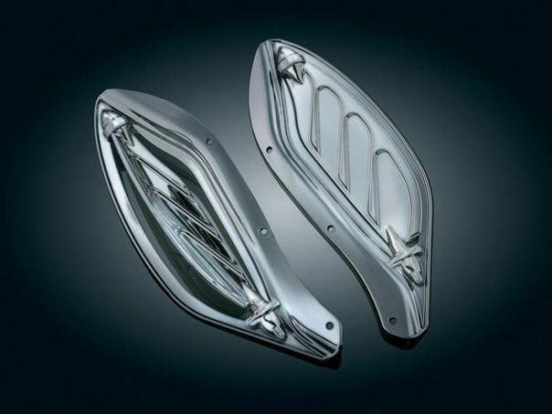 Kuryakyn dragonwing air deflectors reflective for harley davidson