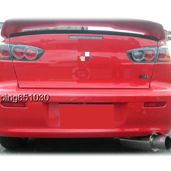 Lancer mitsubishi evo 10 x trunk widen lip spoiler unpainted large lip