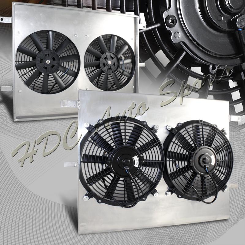 05-10 ford mustang v8/v6 1250cfm 2200rpm aluminum cooling radiator fan shroud