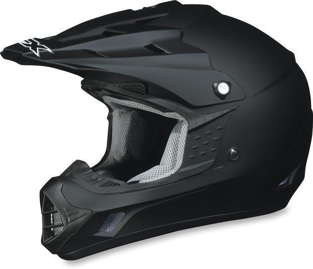 Afx fx-17y offroad motorcycle helmet flat black youth sm/small