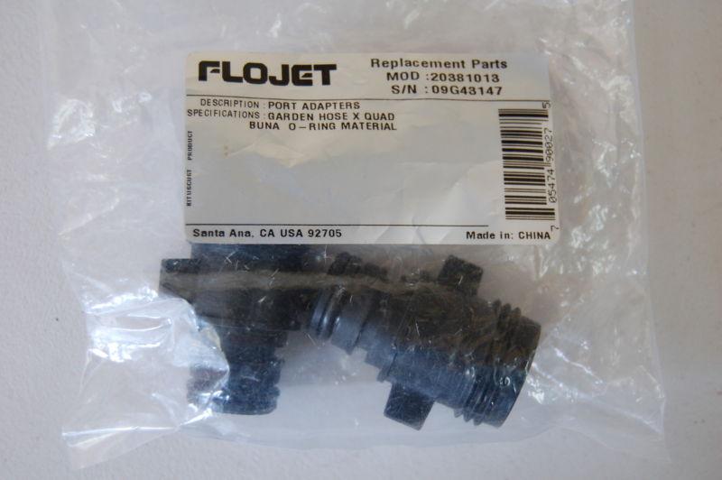Flojet port adapters #20381013   garden hose x quad 