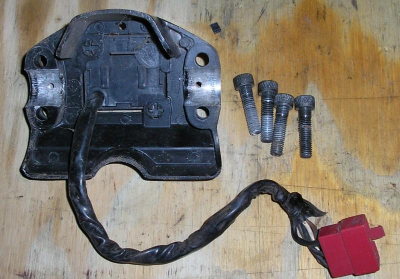 1982 honda cb750sc nighthawk fuse box/handlebar clamp