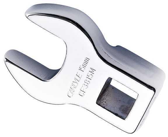 Carlyle hand tools cht cf3815m - wrench, crow's foot; 15 mm; polished chrome