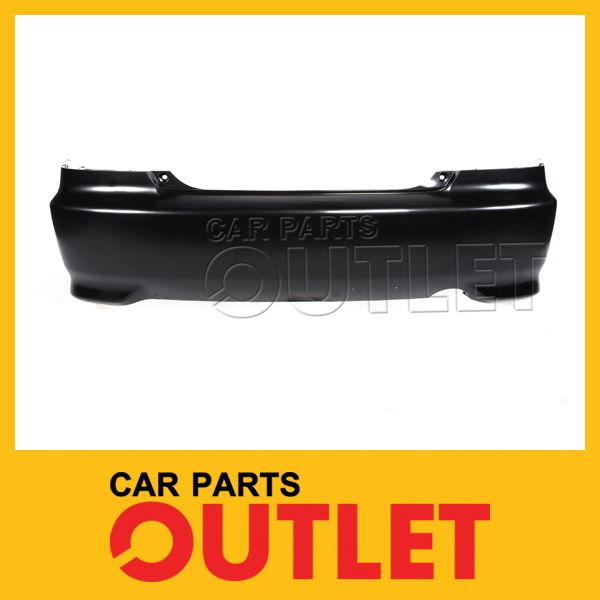 2004 2005 civic rear bumper raw black fascia plastic facial cover 2door coupe dx