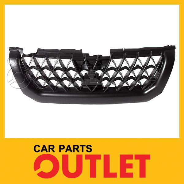 2000 2001 montero sport front grille mi1200226 new matte black body unpainted