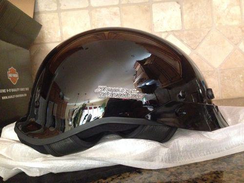 Harley davidson hybrid spoiler half helmet xl