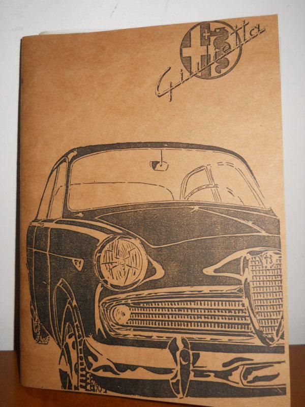 Alfa romeo giulietta berlina spider veloce copy instruction booklet supplement