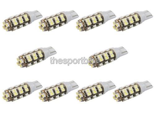 10x t10 168 194 12v led car side wedge tail lamp blubs 28*smd new 014-10 