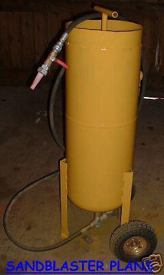 Home-made pressurized sandblaster plans build for low$