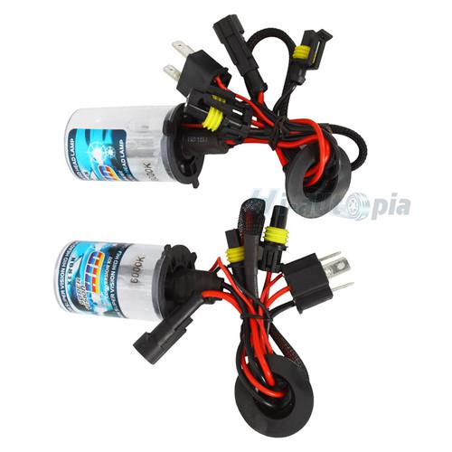 New 2pcs car xenon hid h4l 6000k 35w head light bulb lamp