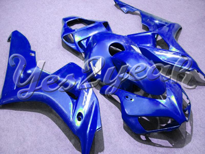 Injection molded fit fireblade cbr1000rr 06 07 all blue fairing zn062