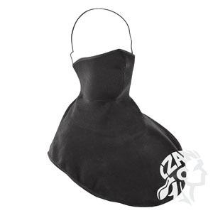 Zan headgear adult black neoprene half mask w/fleece neck shield wnfm114hf