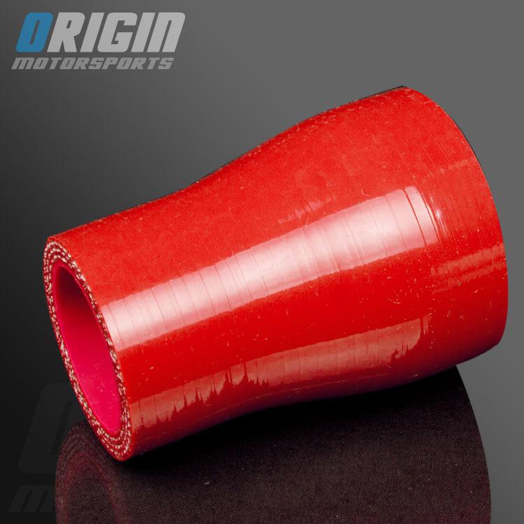 Red 1.5" to 2" turbo intake silicone straight reducer hose pipe coupler 38-51mm