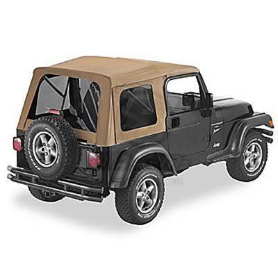 Bestop soft top supertop polymer cloth spice tinted windows jeep wrangler each