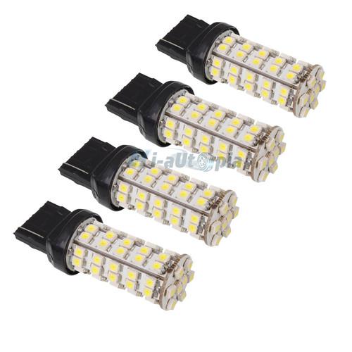 New 4 x xenon white 7440 wy21w t20 68 led smd car auto turn signal light lamp