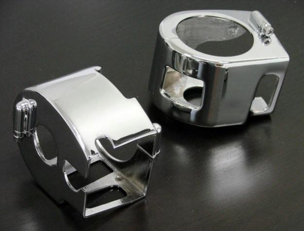 Chrome switch housing covers for yamaha v-star 650 road 1600 1700 warrior xvs xv