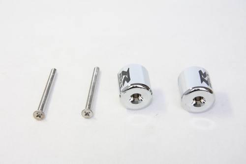 Custom hand bar ends for suzuki gsx-r gsxr600 gsxr750 gsxr1000 gsxr1100 chrome