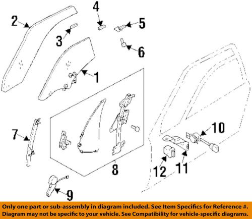 Subaru oem 92-97 svx front door-window motor 85511pa010