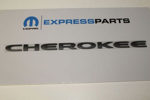 2014 jeep cherokee gray washed cherokee nameplate emblem by mopar ( 68207206aa )