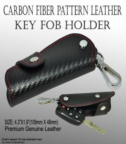 Icbeamer b remote key chain holder folding flip case carbon fiber styl xc6368