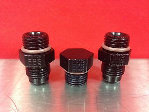 Fuelab 52501 regulator fitting kit (2) 6-an (1) plug